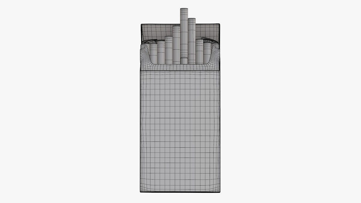 Cigarettes super slim pack opened v2