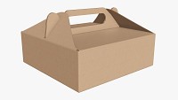 Gable box cardboard food packaging 03