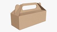 Gable box cardboard food packaging 04
