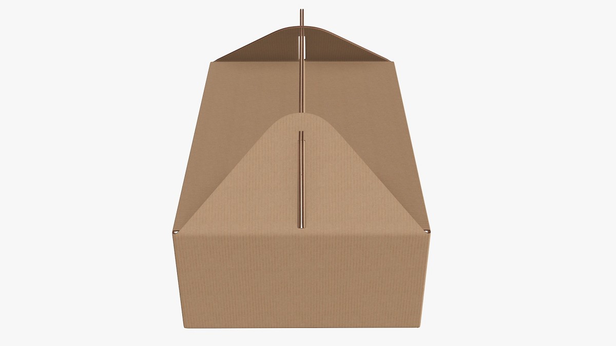 Gable box cardboard food packaging 05