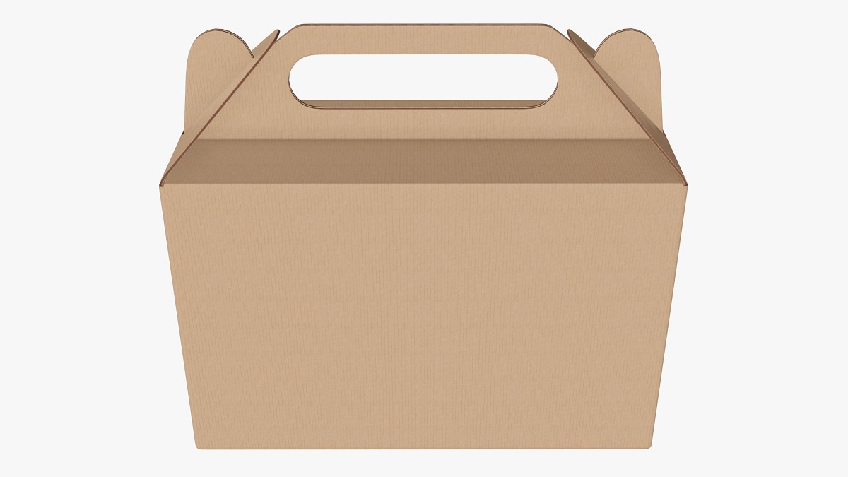 Gable box cardboard food packaging 06