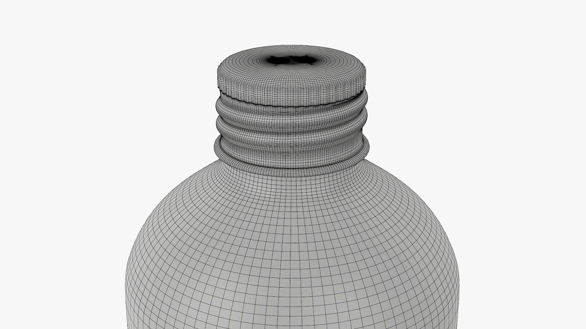 Metal bottle with cap medium