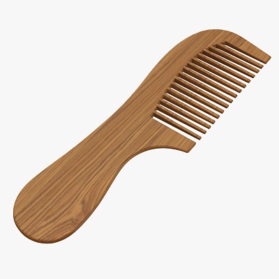Hair comb wooden type 4