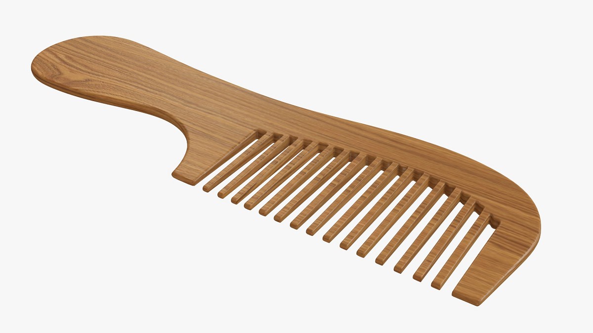 Hair comb wooden type 4
