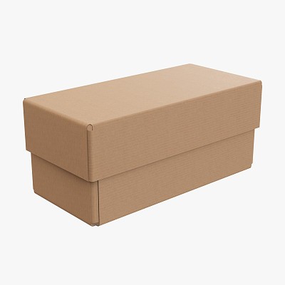 Lid try cardboard box 01