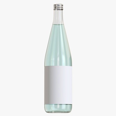 Water in bottle mock up