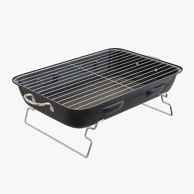 Portable steel grill bbq