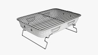 Portable charcoal steel grill bbq