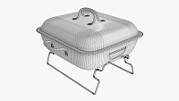Portable charcoal steel grill bbq small with cap