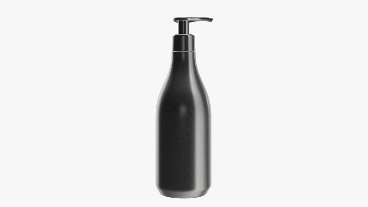 Plastic shampoo bottle with dosator