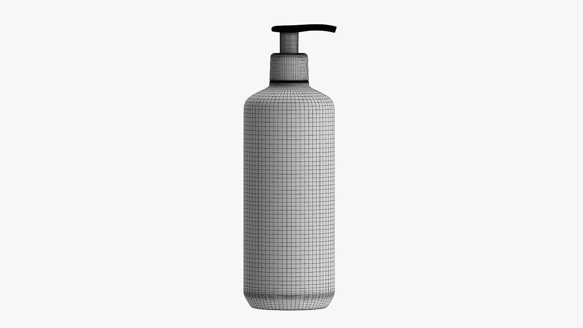 Plastic shampoo bottle with dosator type 2