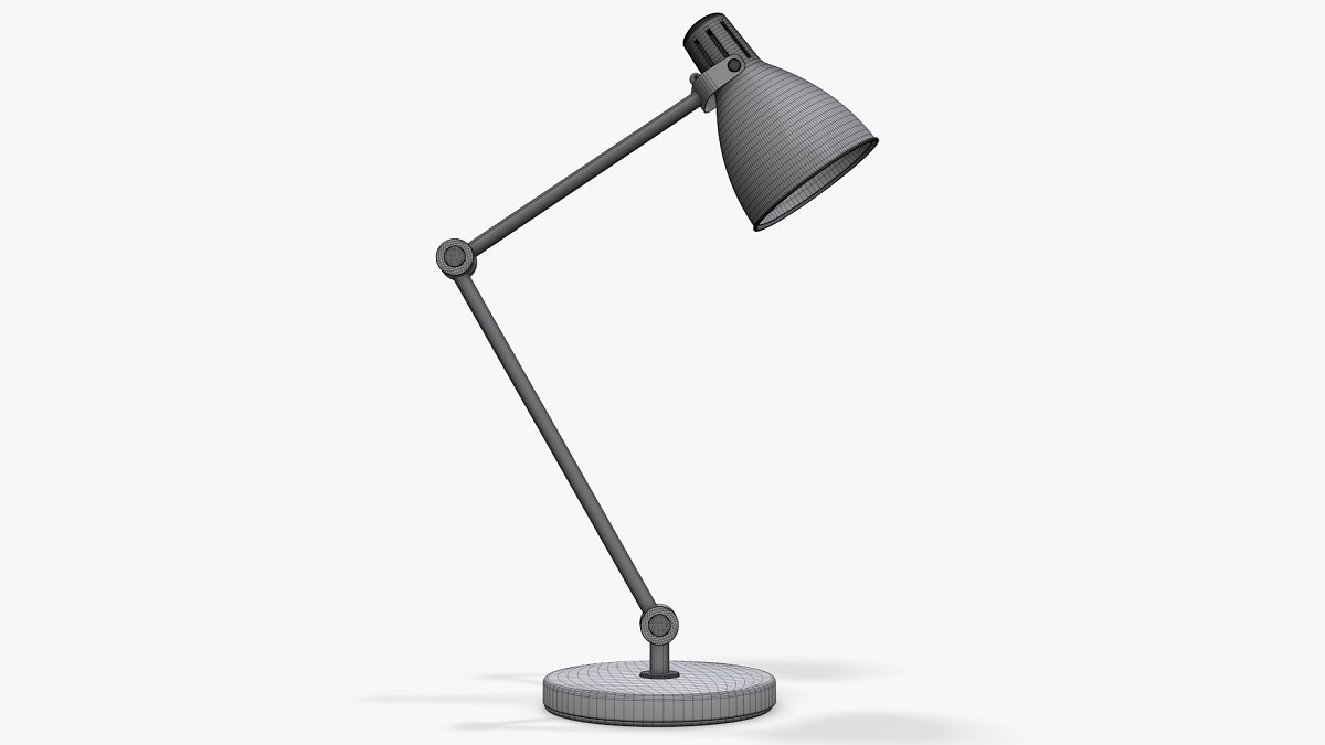 Table desk metal lamp