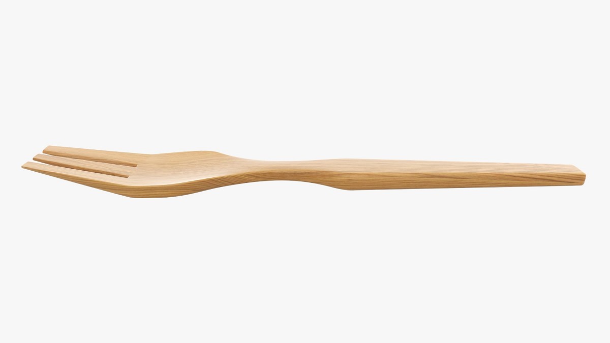 Wooden fork flatware