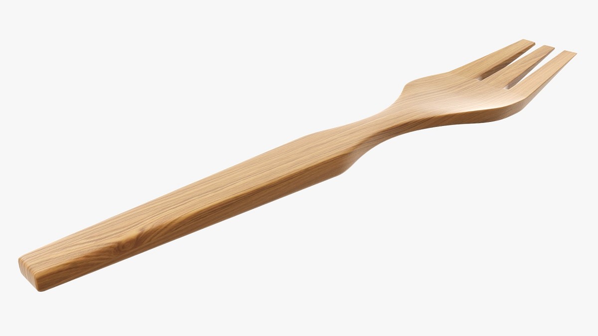 Wooden fork flatware