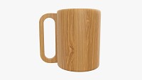 Wooden mug big tableware