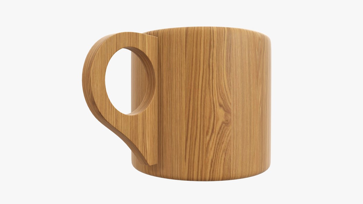 Wooden mug tableware