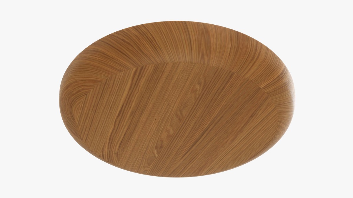 Wooden round tray plate tableware