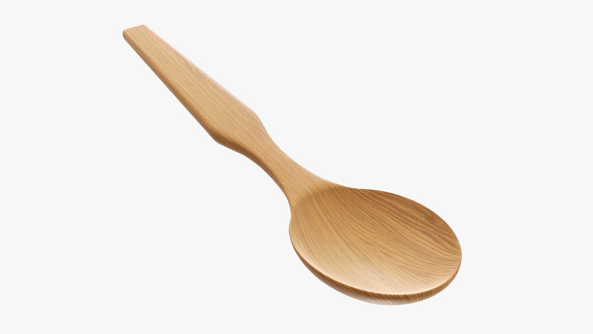 Wooden spoon flatware
