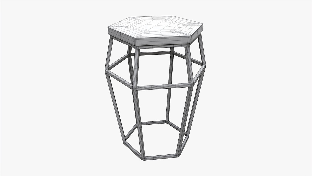 Bar Chair Hexagonal 01