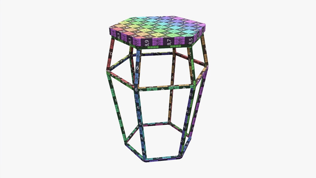 Bar Chair Hexagonal 01
