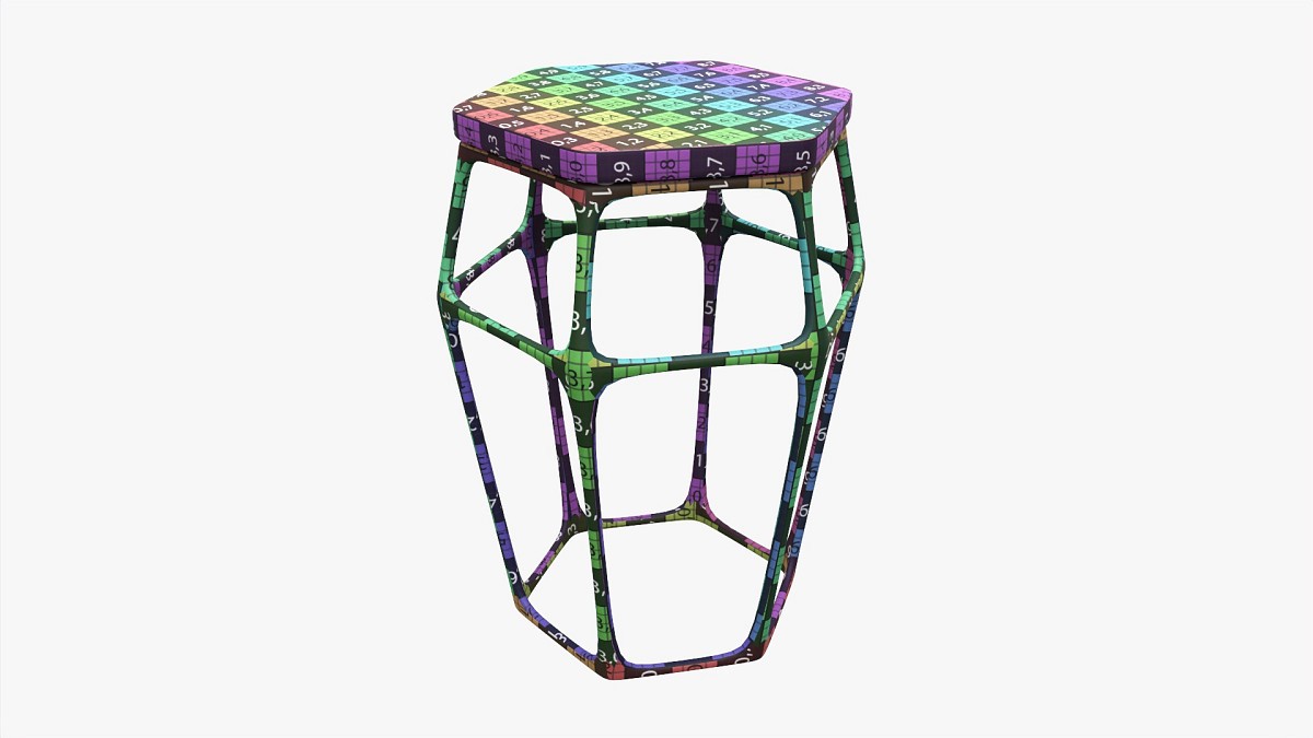Bar Chair Hexagonal 02