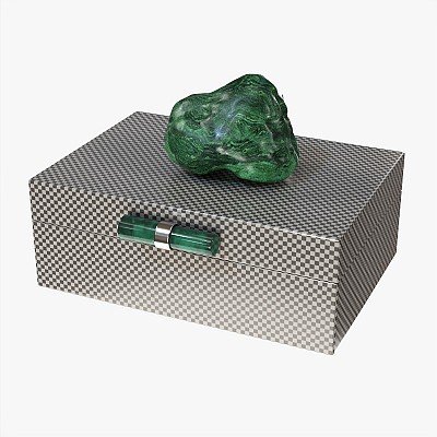 Box With Malachite Stone