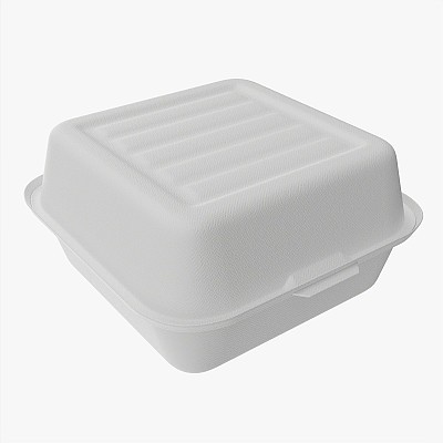 Compostable box closed