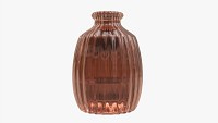 Decorative fluted glass vase