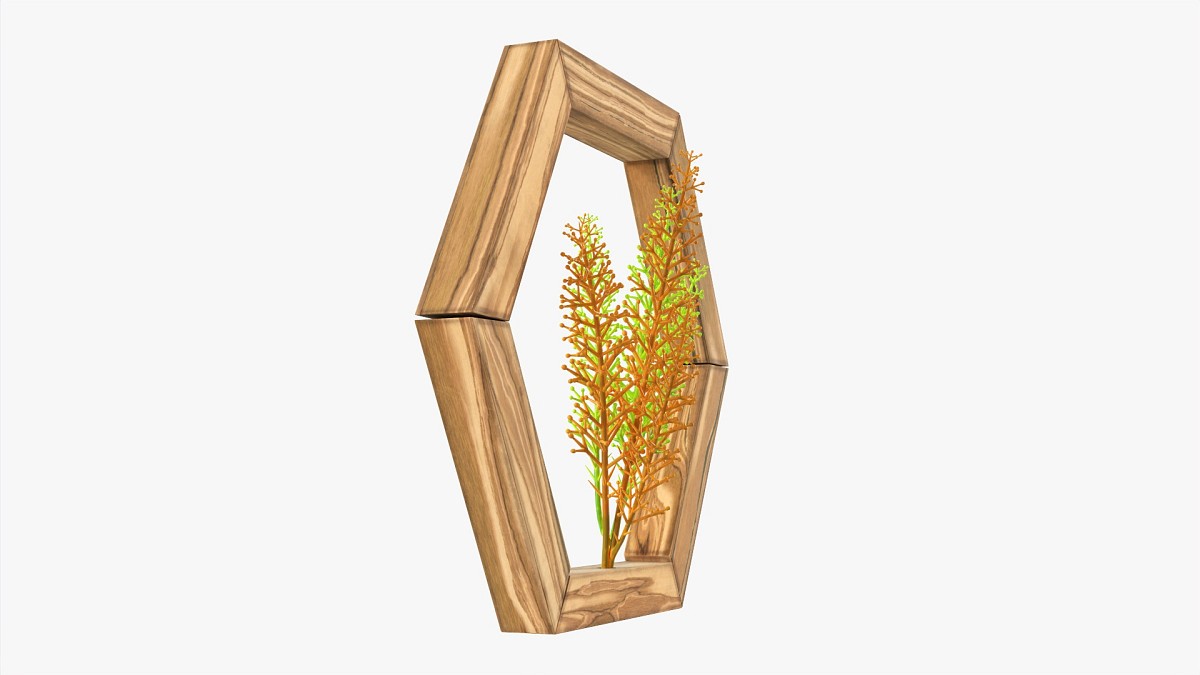 Decorative Frame With Artificial Flower