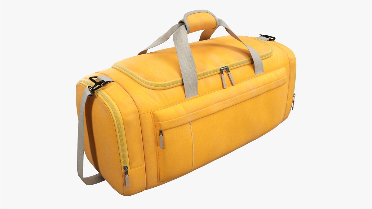 Duffel Travel Sport Bag Yellow