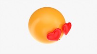 Emoji 001 Kissing With Heart Shaped Eyes