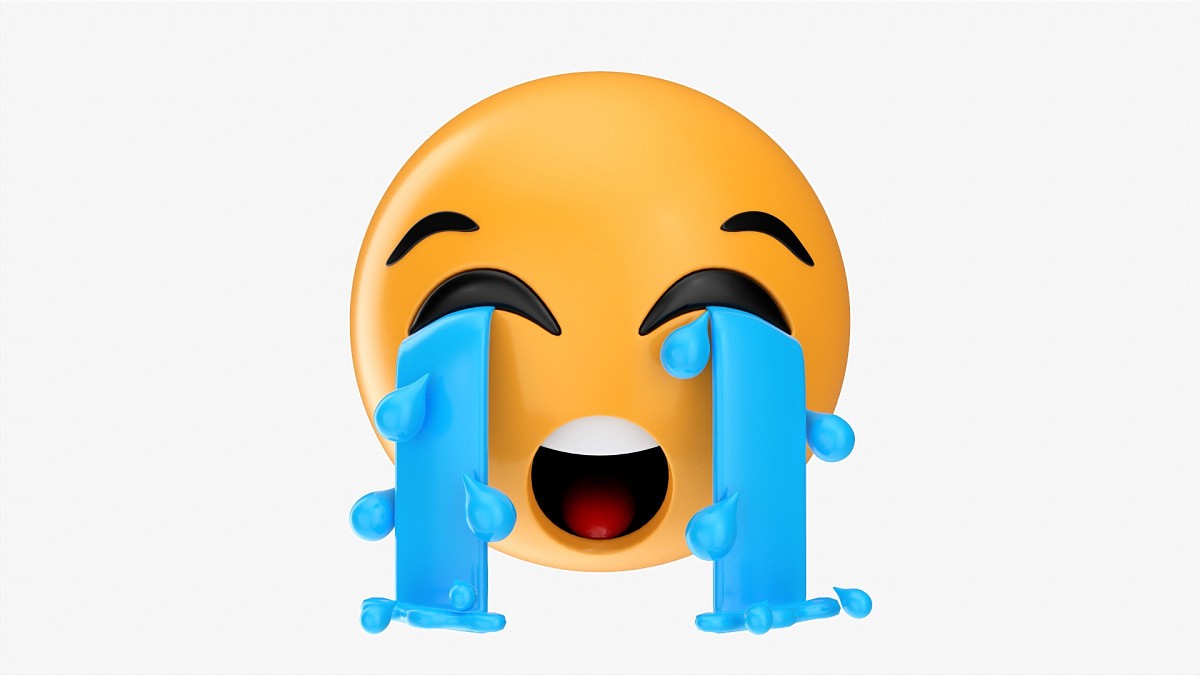 Emoji 041 Loudly Crying With Teardrops