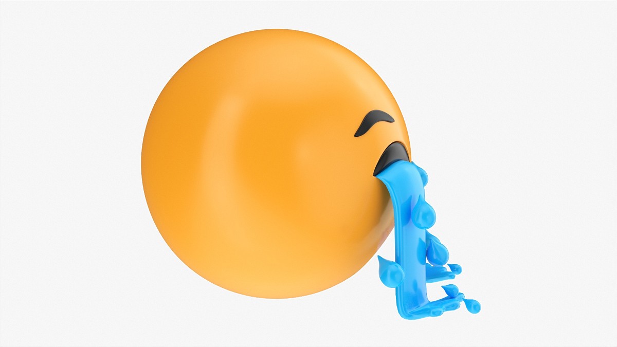 Emoji 041 Loudly Crying With Teardrops
