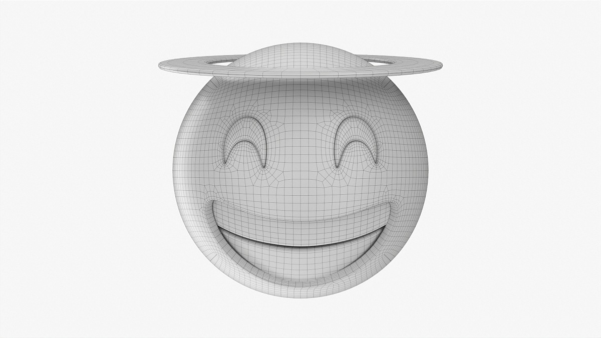 Emoji 048 Laughing With Smiling Eyes And Halo