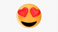 Emoji 052 Large Smiling With Heart Shaped Eyes