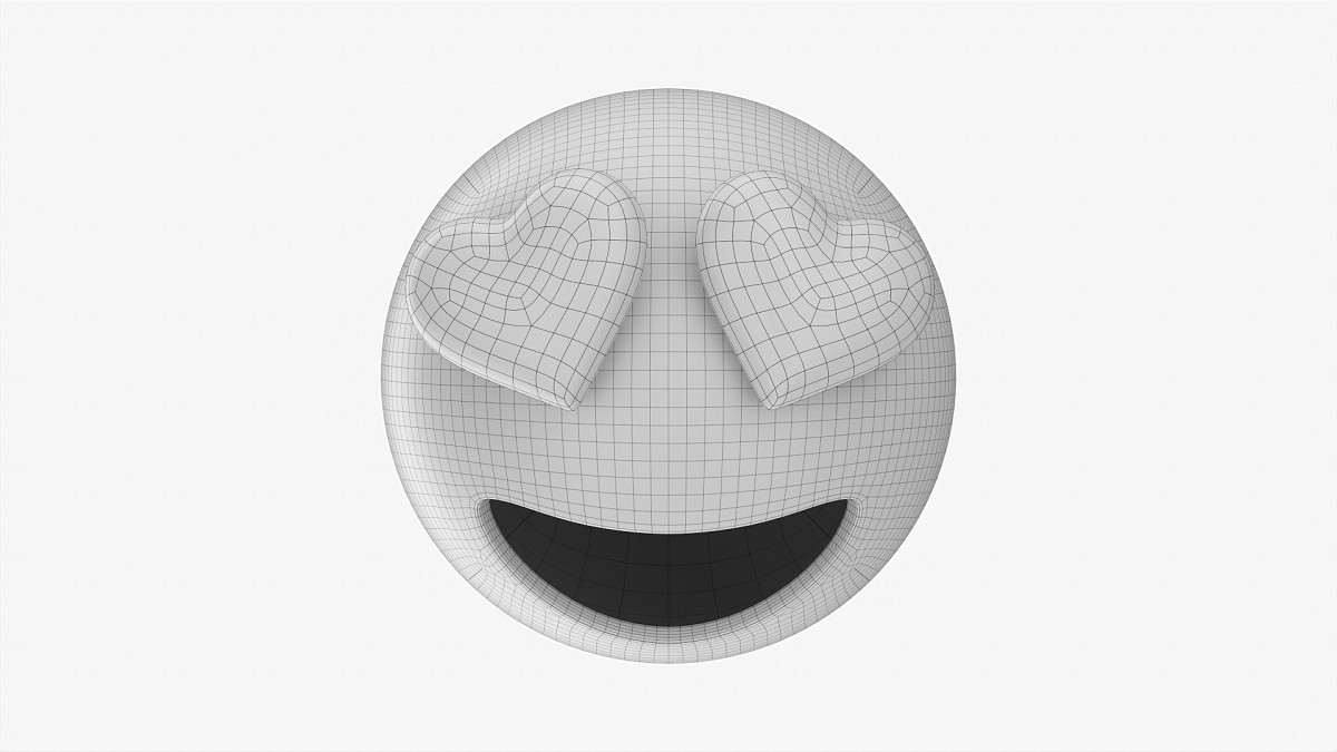 Emoji 052 Large Smiling With Heart Shaped Eyes