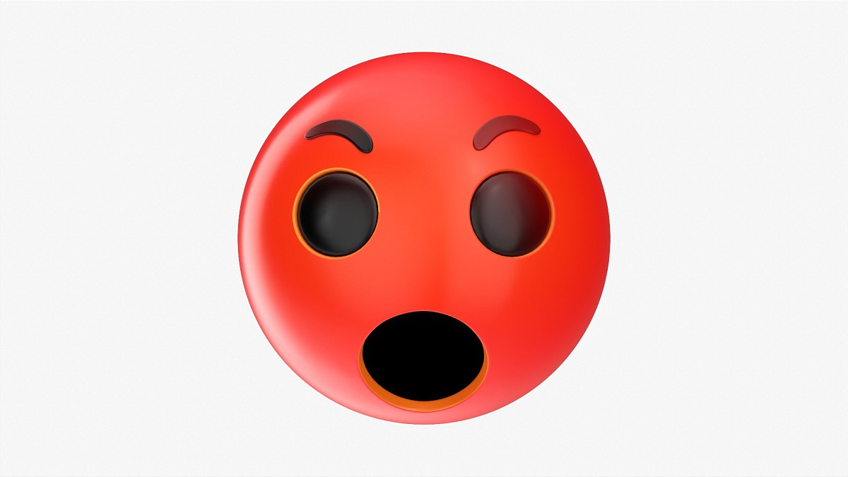 Emoji 058 Angry With Mouth Opened