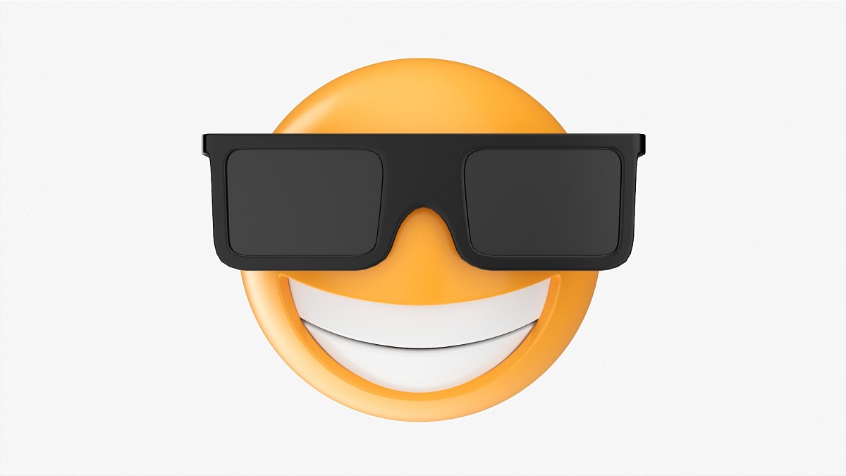 Emoji 073 Laughing With Glasses