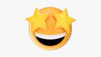 Emoji 077 Laughing With Star Shaped Eyes