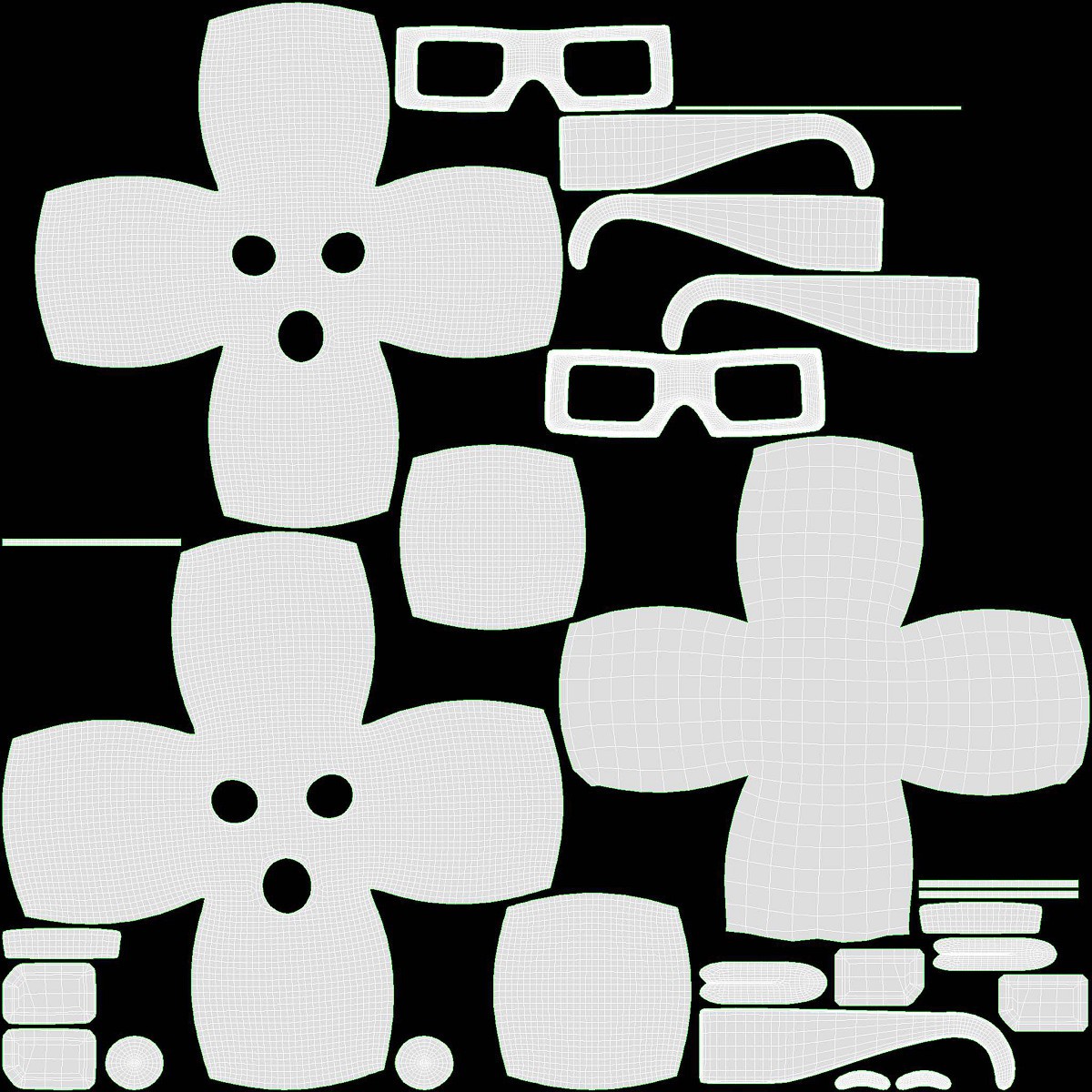 Emoji 080 Speechless With Rectangular Glasses