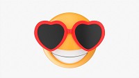Emoji 082 Laughing With Heart Shaped Glasses