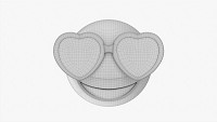 Emoji 082 Laughing With Heart Shaped Glasses