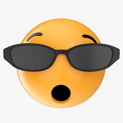 Emoji 084 Oval Glasses