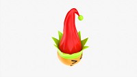 Emoji 090 Laughing With Elf Hat