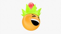 Emoji 090 Laughing With Elf Hat