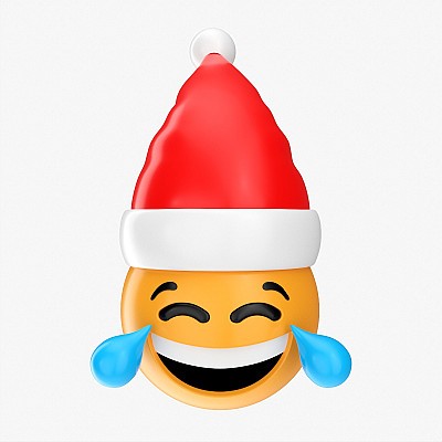 Emoji 091 Laughing Santa
