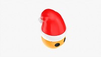Emoji 092 Fearful With Santa Hat