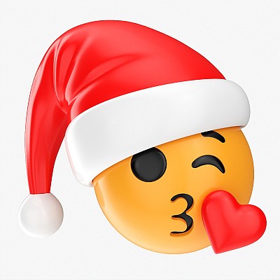 Emoji 097 Kissing Santa