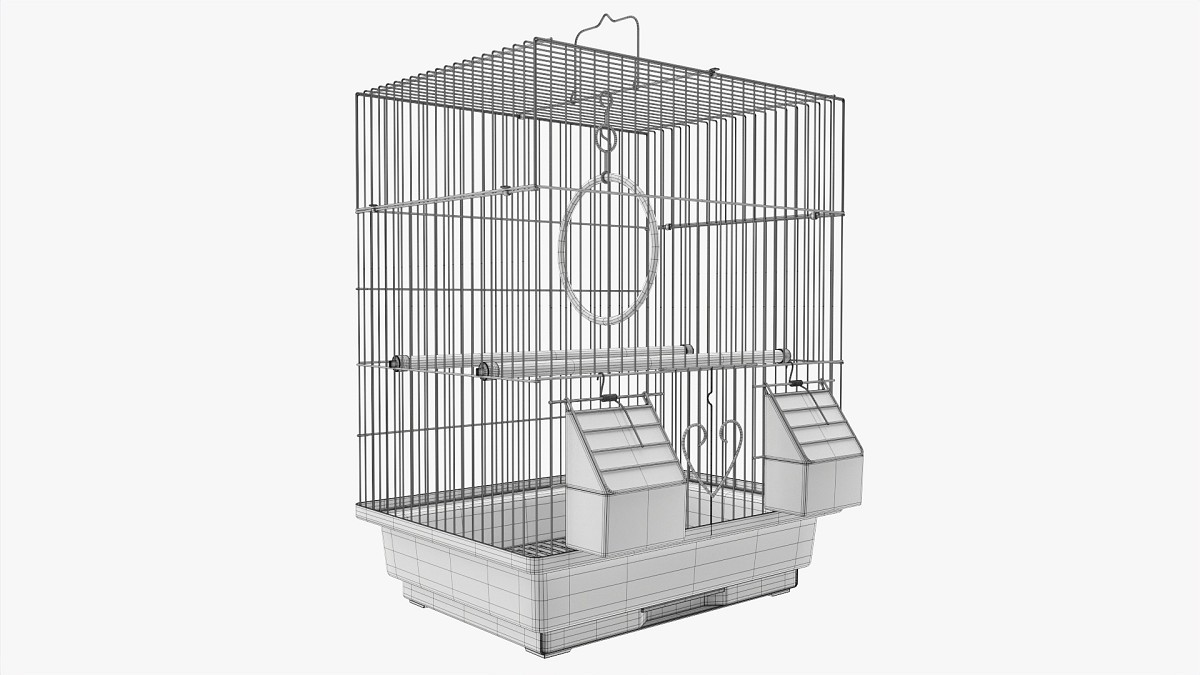 Flat Top Bird Cage