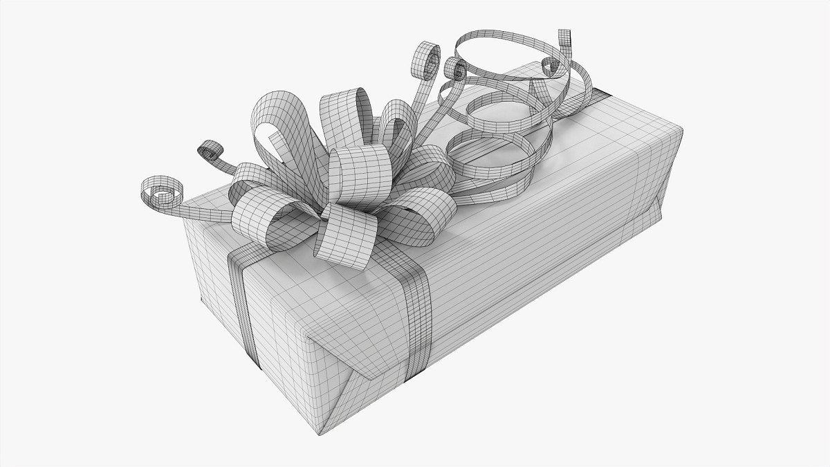 Gift Box With Ribbon 03